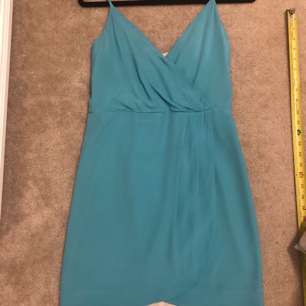 Lavender brown silk wrap dress